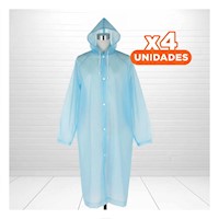 Pack4 Capa Impermeable para Uso Diario en Ciudad