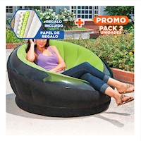 Pack2 Asiento de Aire Verde para Uso Diario en Casa Y+Papel Regalo