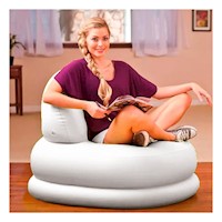 Mueble Inflable Blanco para Hogar Amplio y Comodo para Sala y Terraza Y+Ligas Regalo