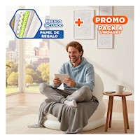 Pack4 Puff Inflable Blanco para Hogar Ligero y Facil de Mover Y+Papel Regalo