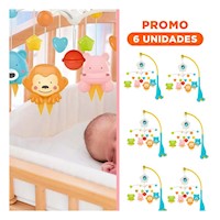 Pack6 Carrusel con Melodias para Cuna de Bebes y Luces Decorativas