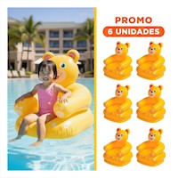 Pack6 Butaca Infantil Inflable con Superficie Comoda