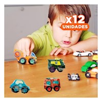Pack12 Piezas De Juguete a Friccion para Juego Manual y Diversion Constante