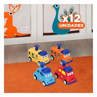 Pack12 Autos de Salvamento 4 Piezas Multicolor para Juego Infantil