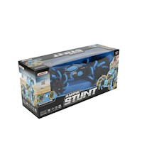 Coche de Juego con Funciones Acrobaticas y Control Sincronizado en Azul Y+Papel Regalo