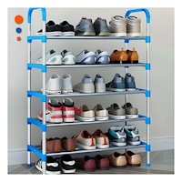 Organizador Vertical Celeste 5 Niveles para Calzado en Casa Uso Diario