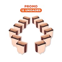 Pack12 Cubo Colapsable Beige para Espacios Reducidos Diario Y+Regalo Sticker