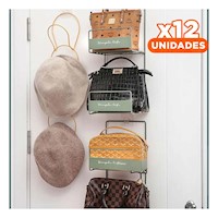 Pack12 Estructura para Bolsos Verde de 2 Niveles 45x17x19cm Resistente Pro