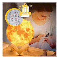 Sala Humidificante Decorativa con Lampara de Luna Moderna Y+Regalo Sticker