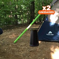 Pack2 Butacon Auxiliar Plegable con Seguro Portatil para Hogar Amarillo Y+Regalo Sticker