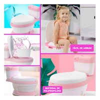 Unidad Sanitaria Infantil Rosado para Hogar con Diseno Comodo y Seguro Y+Post It
