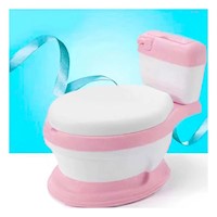 Elemento Sanitario Infantil Rosado para Casa con Uso Facil y Limpieza Rapida Y+Ligas Regalo