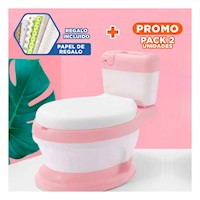Pack2 Alternativa Sanitaria Infantil Rosado para Hogar con Diseno Practico Y+Papel Regalo