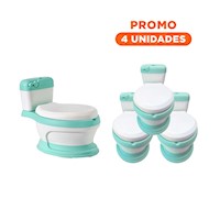 Pack4 Resistente Infantil Verde para Hogar con Diseno Estable y Uso Seguro Y+Regalo Sticker
