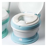 Moderno Inodoro Infantil Celeste para entrenamiento practico en hogar Y+Ligas Regalo