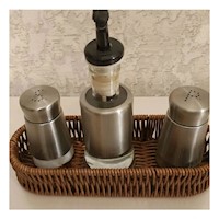 Canasta Tejida Multiuso Ovalada Color Marron para Orden Diario en Hogar