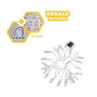 Fiesta Led Con 20 Clips Para Fotos 3 Metros Blanca Para Casa Y Hogar Y+Regalo Sticker