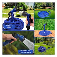 Cinta Agua 30 Metros - Azul Flexible Para Jardin Y Hogar Y+Post It