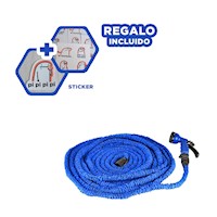 Conducto Verde 30 Metros - Azul Flexible Para Riego Exterior Y+Regalo Sticker
