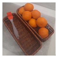 Canasta Decorativa Tejida Multiuso Rectangular Marron para Orden Personal Diario Y+Ligas Regalo