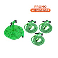 Pack4 Implemento Flexible para Riego de Patios Terrazas y Jardines en Casa Y+Regalo Sticker