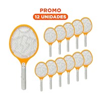 Pack12 Estructura Mosquitera Manual con Funcion Segura Anaranjado Y+Regalo Sticker