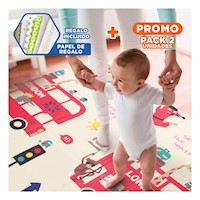 Pack2 Tapete Infantil de Decoracion Hogar para Casa Sala Dormitorio Suave Y+Papel Regalo