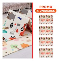 Pack4 Carpeta Infantil de Decoracion Hogar para Casa Sala Dormitorio Suave Y+Regalo Sticker