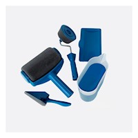 Herramienta Rodillo para Pintar Interior y Exterior Practico Azul Negro Y+Papel Regalo