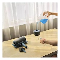 Herramienta Rodillo para Pintar Facil Manejo y Limpieza Rapida Azul Negro