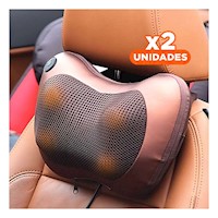 Pack2 Respaldo Lumbar Electrico Masajeador para Espalda con Calor Y+Regalo Sticker