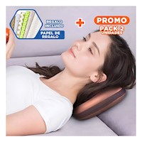Pack2 Cojin de Descanso Masajeador con Calor para Uso en Casa Y+Papel Regalo