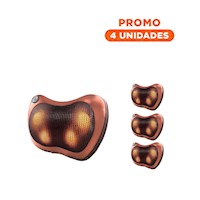 Pack4 Cojin Electrico de Masaje para Cuello y Espalda con Calor Y+Regalo Sticker