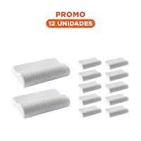 Pack12 Reposo Nocturno Cervical Ortopedico para Descanso en Casa Y+Regalo Sticker