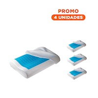 Pack4 Propuesta Cervical Ortopedica con Gel para Dormir Comodo cada Noche Y+Regalo Sticker
