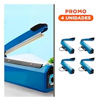 Pack4 Compacto Sellador de Bolsas Portatil y Practico 42x12cm Y+Regalo Sticker