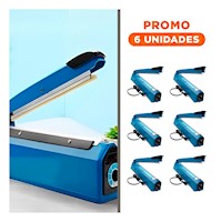 Pack6 Compacto Sellador de Bolsas Ligero para Sellado Facil 42x12cm