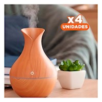 Pack4 Articulo Natural Aromatico en Madera Claro para Hogar