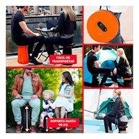 Apoyo Ligero y Duradero para Picnic Camping y Reuniones Rojo Y+Post It