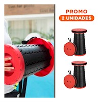 Pack2 aburete Portatil con Cierre Rapido y Seguro Rojo