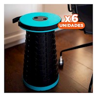 Pack6 Plataforma de Asiento Confiable para Uso Diario Turqueza Y+Regalo Sticker