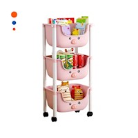 Modulo Kawaii 3 Niveles Estilo Tierno y Funcional Rosado Chancho Y+Papel Regalo