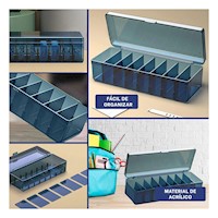 Cesta Organizadora Ligera Util 16.5x10x7.5cm para Orden Azul Y+Post It