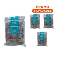 Pack4 Pack de Esponjas Metalicas Duraderas para Uso Diario en Cocina Y+Regalo Sticker