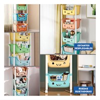Organizador Infantil con Caritas 4 Niveles Uso Diario Multicolor Y+Post It