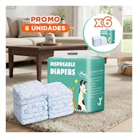 Pack6 Cinturon Protector Desechable para Uso Diario Perro Macho Talla L Verde