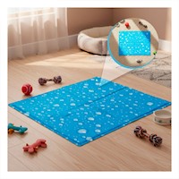 Manta con Interior de Gel Absorbente Estilo Burbujas 40x60cm M Celeste