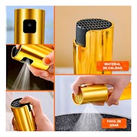 Pack12 Aceitero en Spray Dorado 100ml con Botella de Vidrio para su Salud Y+Papel Regalo