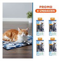 Pack4 Tapete Gel Termico con Sensacion Fresca 30x40cm S Militar