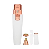 Cortador de Cejas Blanco Recargable para Perfilado Femenino Y+Papel Regalo